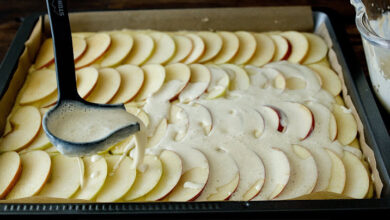 Συνταγή κέικ με μήλο (Apfelküchlein).